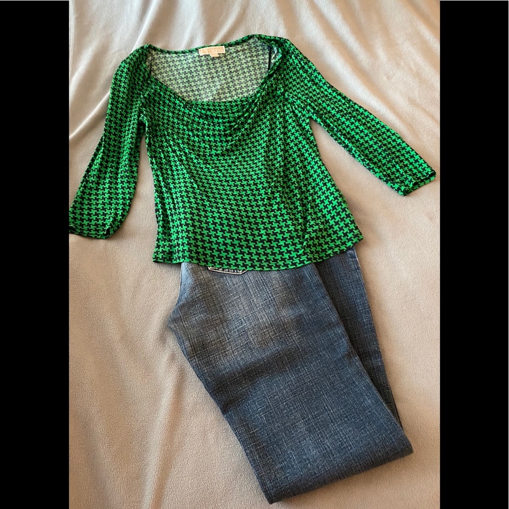Michael Kors 3/4 Sleeve Cowl Neck Shirt